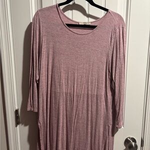 Pink Long Sleeve Dress